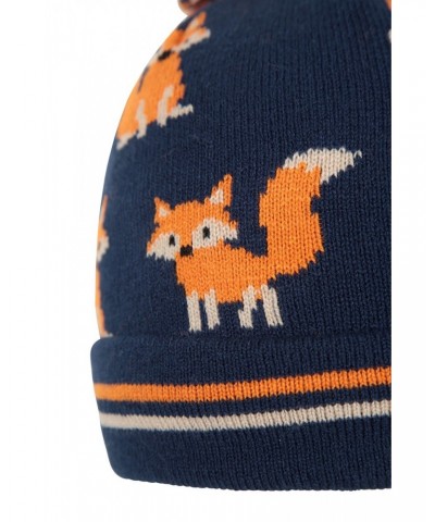 Character Kids Fleece Lined Thermal Beanie Dark Blue $11.79 Accessories