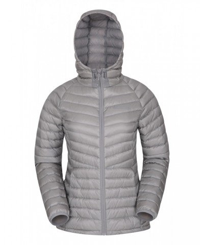 Skyline Extreme Womens Hydrophobic Down Jacket Light Grey $47.00 Jackets