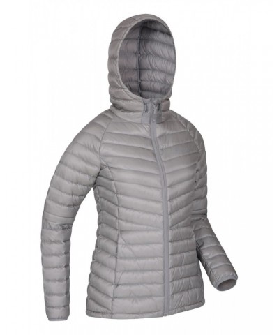 Skyline Extreme Womens Hydrophobic Down Jacket Light Grey $47.00 Jackets