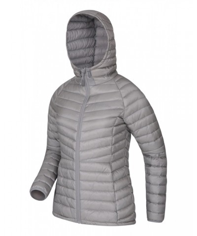 Skyline Extreme Womens Hydrophobic Down Jacket Light Grey $47.00 Jackets