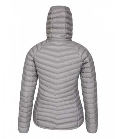 Skyline Extreme Womens Hydrophobic Down Jacket Light Grey $47.00 Jackets