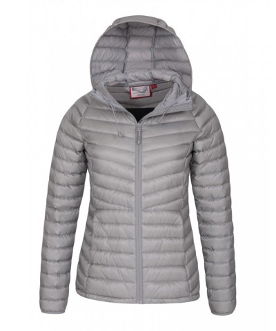 Skyline Extreme Womens Hydrophobic Down Jacket Light Grey $47.00 Jackets