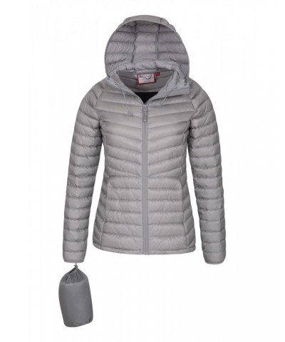 Skyline Extreme Womens Hydrophobic Down Jacket Light Grey $47.00 Jackets