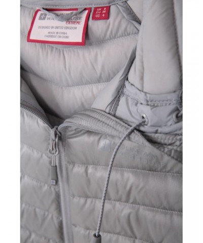 Skyline Extreme Womens Hydrophobic Down Jacket Light Grey $47.00 Jackets