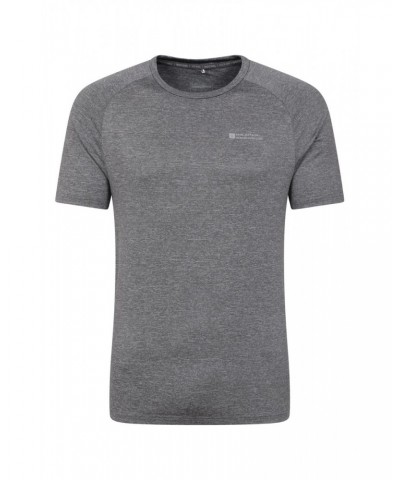 Agra IsoCool Mens Striped Tee Dark Grey $16.17 Active