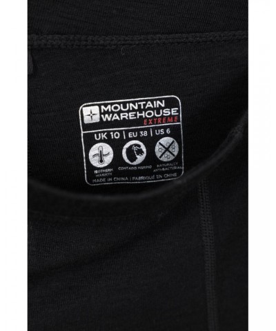 Merino Womens Base Layer Pants 2-Pack Black $27.00 Pants