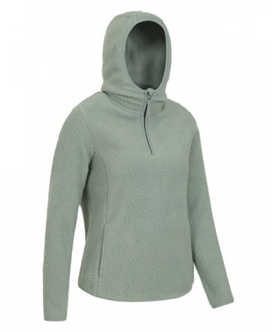 Cosmos Womens Recycled Hooded Fleece Khaki $15.84 Fleece