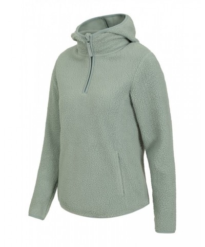 Cosmos Womens Recycled Hooded Fleece Khaki $15.84 Fleece