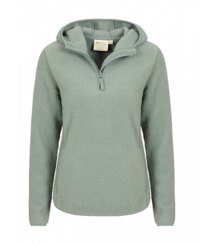 Cosmos Womens Recycled Hooded Fleece Khaki $15.84 Fleece