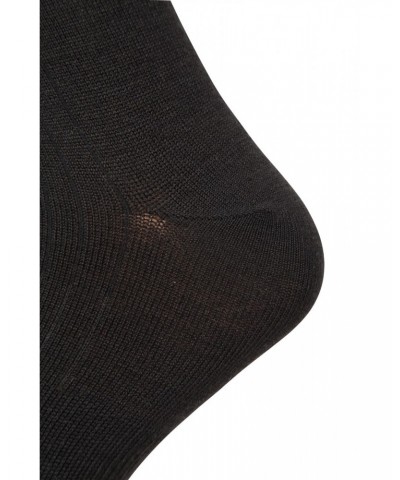 Mens Merino Mid-Calf Socks Black $11.39 Accessories