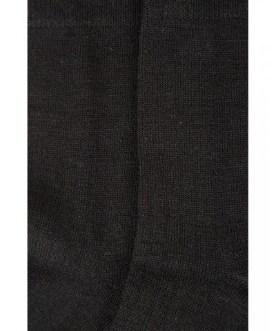 Mens Merino Mid-Calf Socks Black $11.39 Accessories