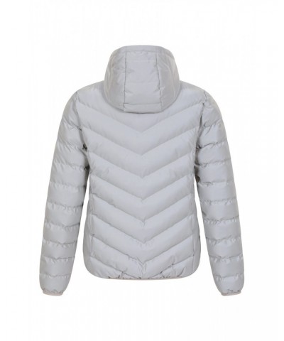 Seasons Womens Reflective Insulated Jacket Grey $32.20 Jackets