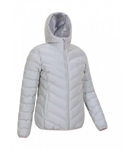 Seasons Womens Reflective Insulated Jacket Grey $32.20 Jackets