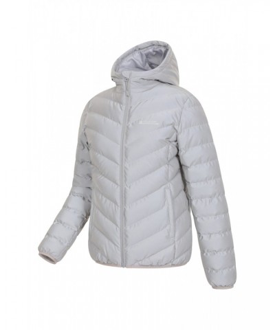 Seasons Womens Reflective Insulated Jacket Grey $32.20 Jackets