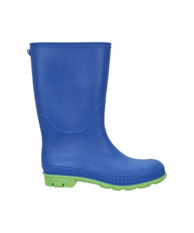 Plain Kids Rain Boots Cobalt $15.65 Footwear