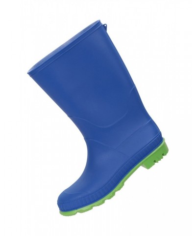 Plain Kids Rain Boots Cobalt $15.65 Footwear