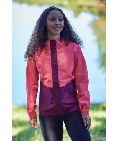 Oceanside Womens 2.5 Layer Waterproof Jacket Pink $32.39 Jackets