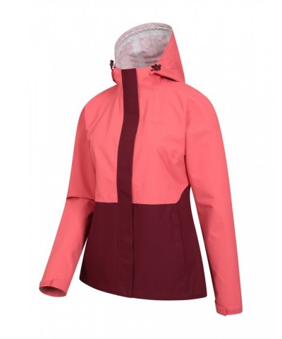 Oceanside Womens 2.5 Layer Waterproof Jacket Pink $32.39 Jackets