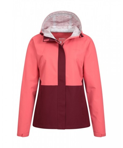 Oceanside Womens 2.5 Layer Waterproof Jacket Pink $32.39 Jackets