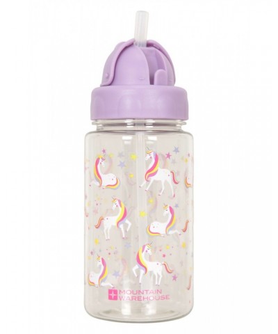 BPA Free Unicorn Print Water Bottle - 15oz Pink $9.71 Accessories