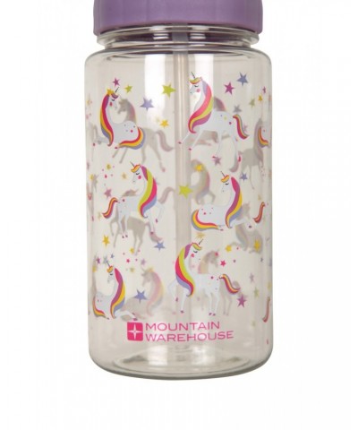 BPA Free Unicorn Print Water Bottle - 15oz Pink $9.71 Accessories