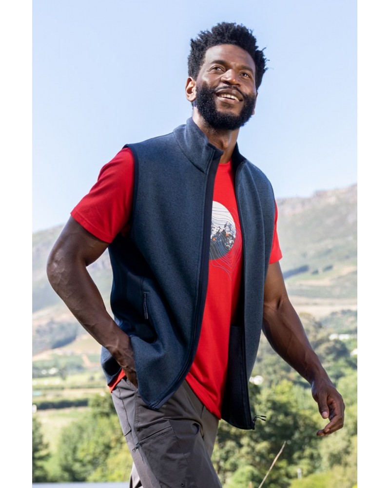 Treston II Mens Vest Navy $15.91 Fleece