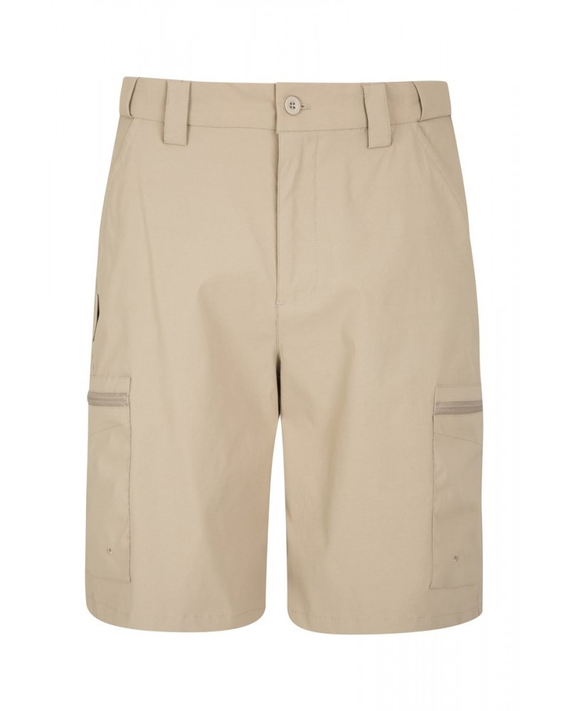 Trek Stretch Mens Shorts Dark Beige $23.03 Pants