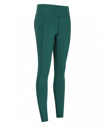 Blackout High Waisted Womens Tights Green $13.86 Active