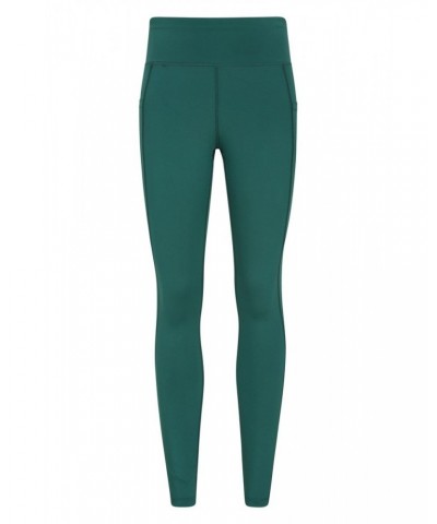 Blackout High Waisted Womens Tights Green $13.86 Active