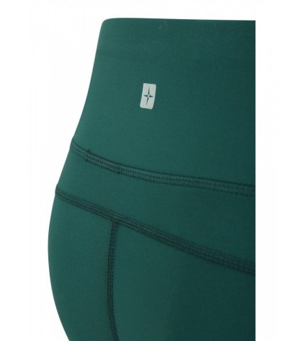 Blackout High Waisted Womens Tights Green $13.86 Active