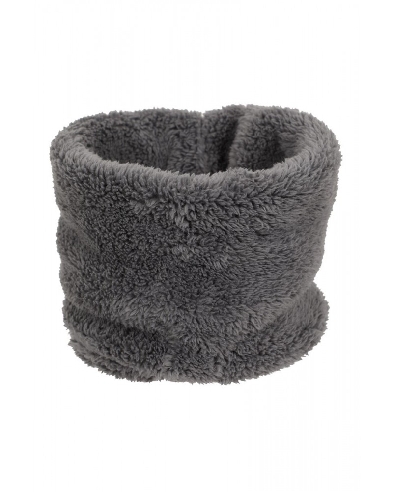 Kids Sherpa Fleece Neck Gaiter Grey $10.99 Accessories