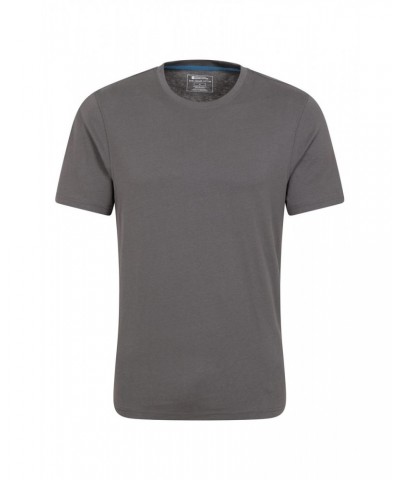 Eden Mens Organic Plain T-Shirt Light Grey $10.99 Tops