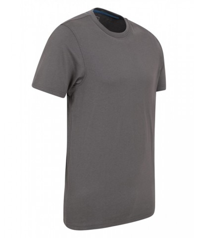 Eden Mens Organic Plain T-Shirt Light Grey $10.99 Tops