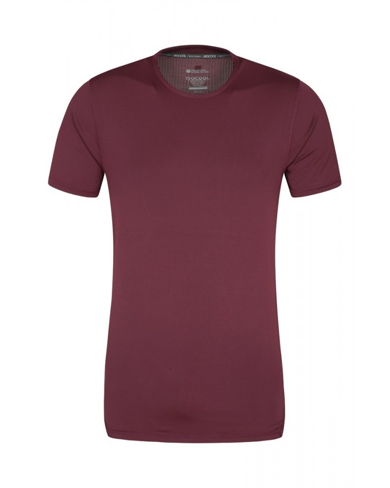 Mantra IsoCool Mens T-Shirt Dusky Wine $13.24 Tops