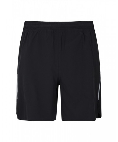 Motion Mens 2 in 1 Active Shorts Jet Black $21.15 Active