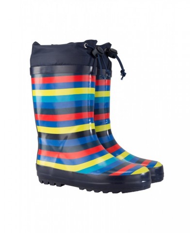 Kids Sunny Rubber Rain Boots Navy $14.99 Footwear