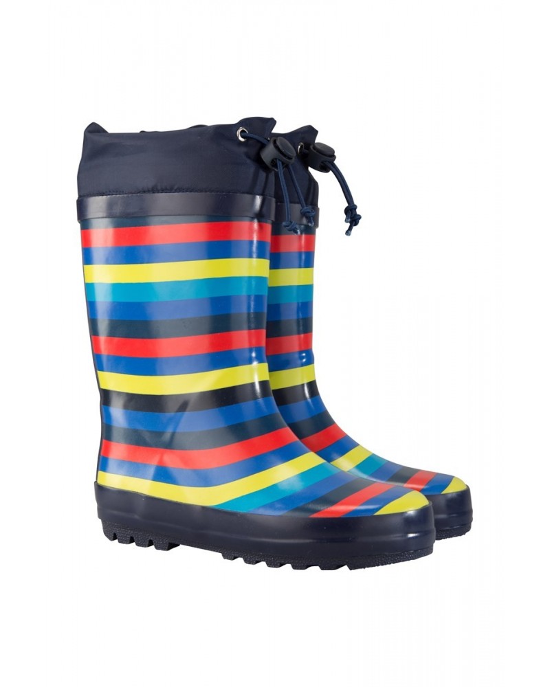 Kids Sunny Rubber Rain Boots Navy $14.99 Footwear