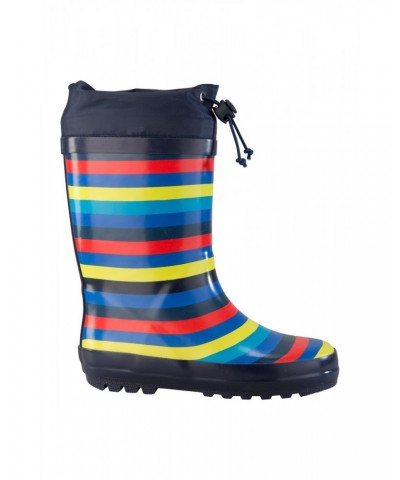 Kids Sunny Rubber Rain Boots Navy $14.99 Footwear