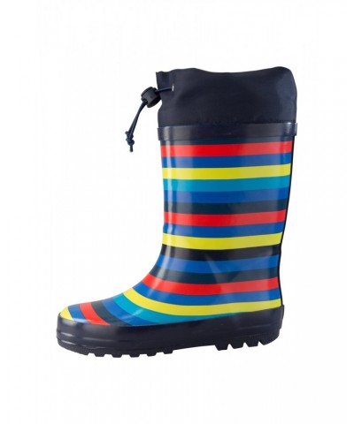 Kids Sunny Rubber Rain Boots Navy $14.99 Footwear