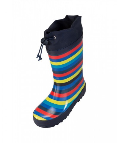 Kids Sunny Rubber Rain Boots Navy $14.99 Footwear