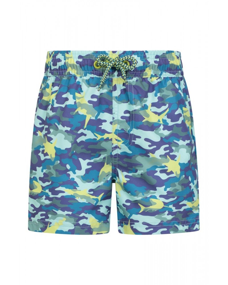 Patterned Kids Boardshorts Lime Punch $8.50 Pants