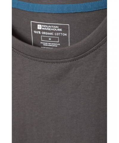 Eden Mens Organic Plain T-Shirt Grey $11.19 Tops