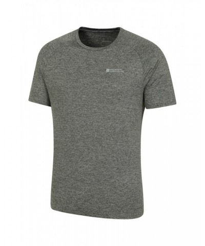 Agra IsoCool Mens Striped Tee Dark Khaki $18.14 Active